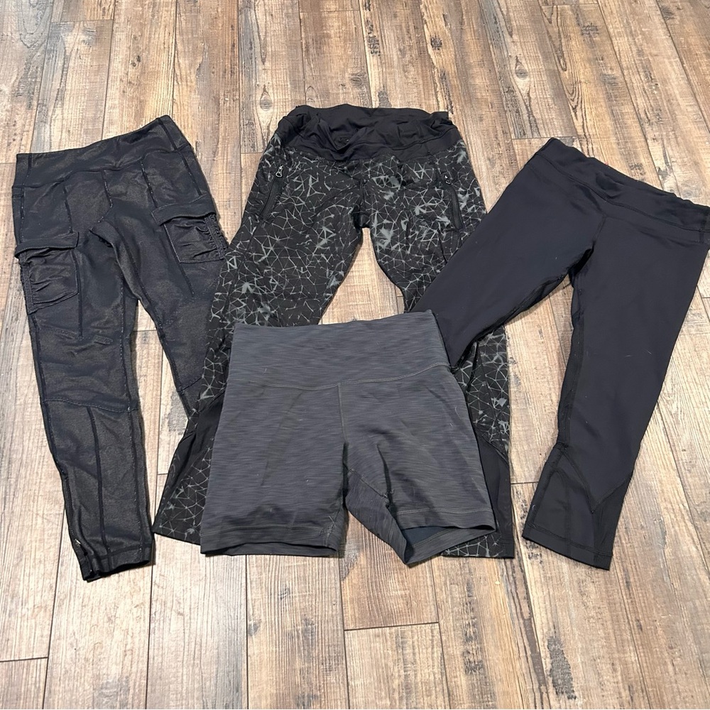 Lululemon Women's Bottoms ALL FLAWED Mixed‎ Sizes Different Styles Lot Of 4
